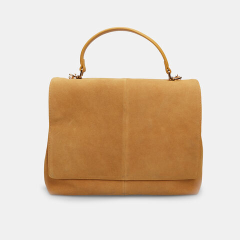 Bolso handbag de mujer de ante, Amarillo Bolso handbag de mujer de ante, Amarillo